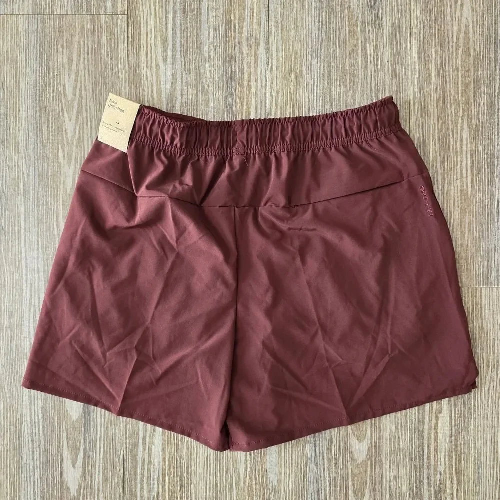 Nike Unlimited Versatile Training Gym Shorts Men's Medium M Maroon DV9336-844